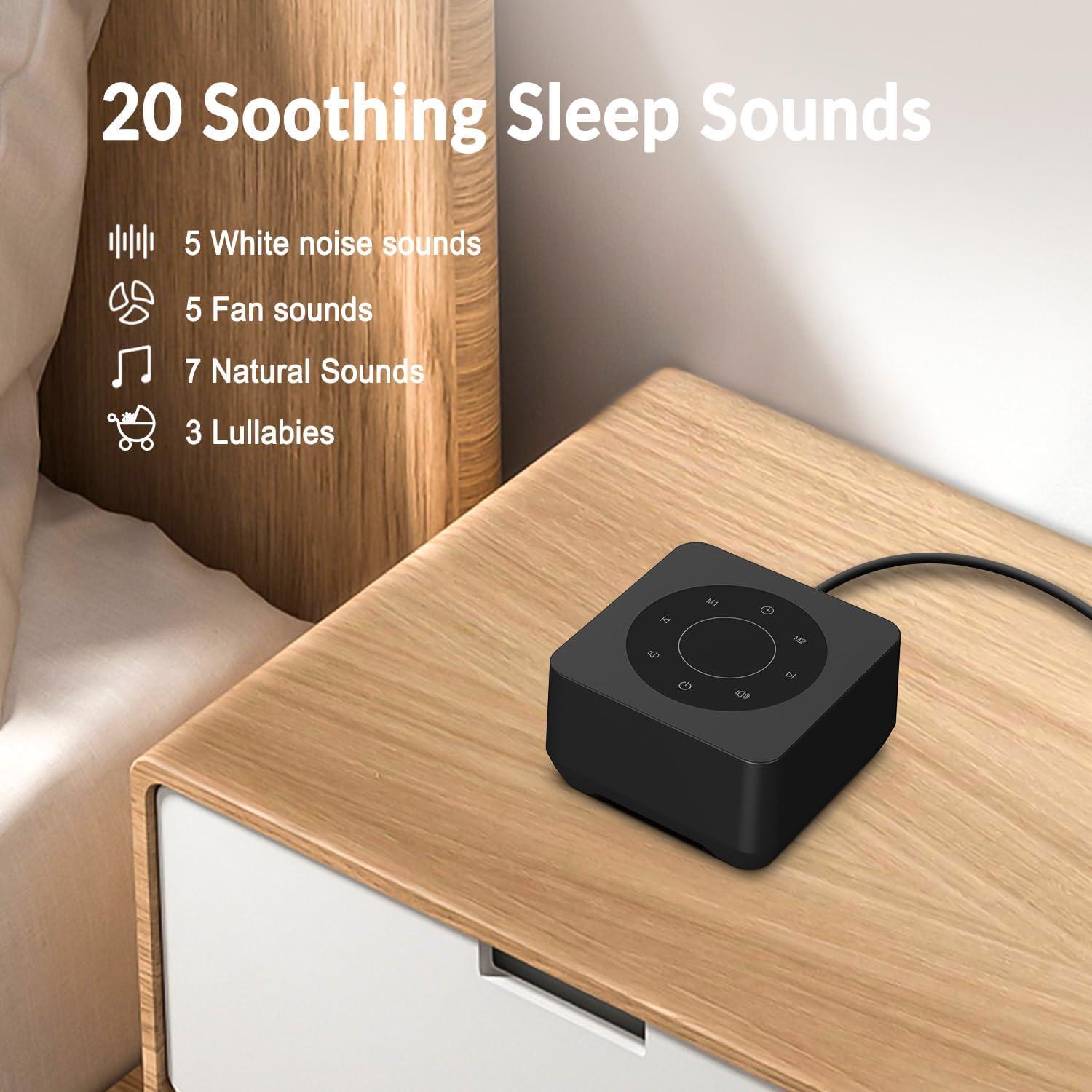 Máquina de Sonido Blanco Kipcush K7 - 20 Sonidos Calmantes