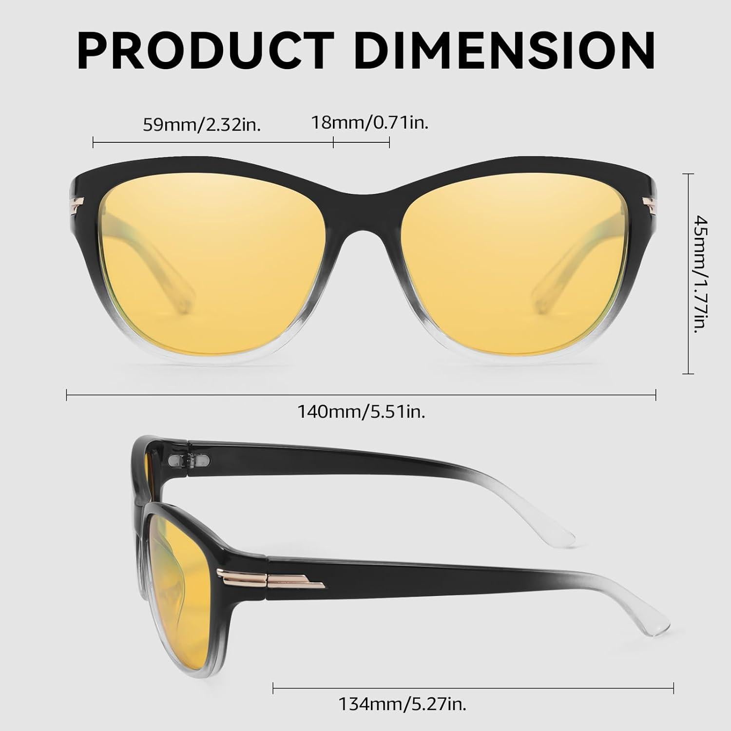 Gafas Antirreflejo SIPHEW para Conducir de Noche Mujeres