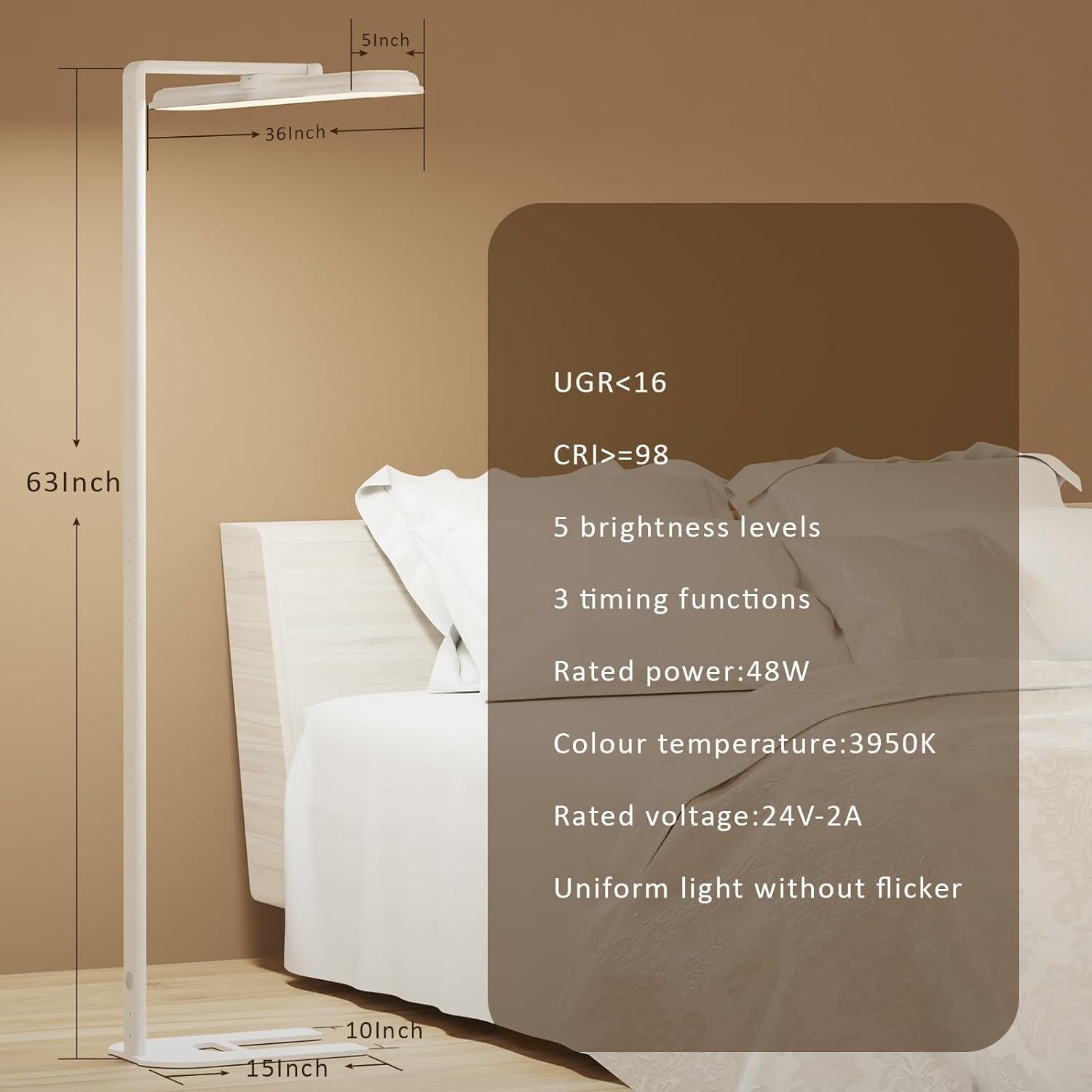 Lámpara de Escritorio LED AKRRYR 24W Regulable 5 Colores