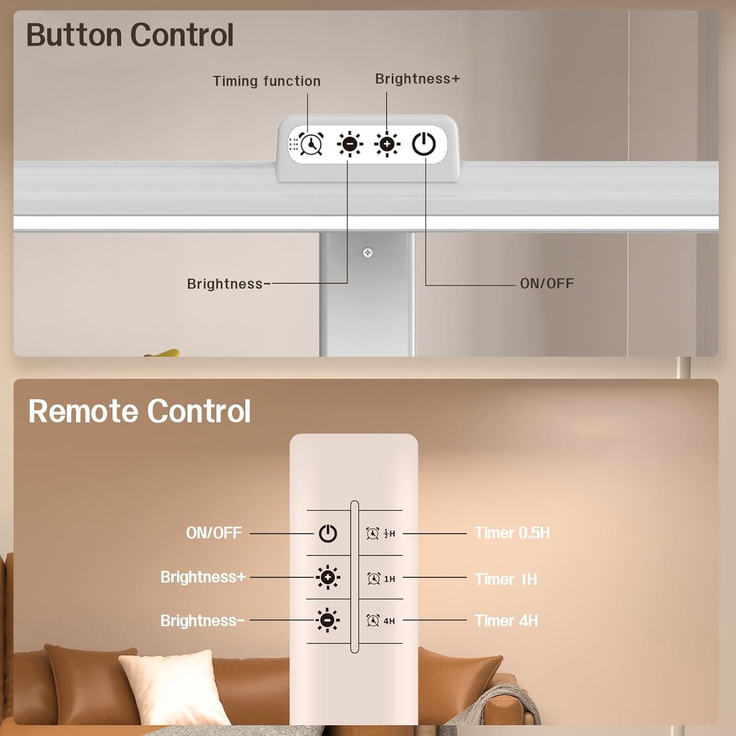 Lámpara de Escritorio LED AKRRYR 24W Regulable 5 Colores