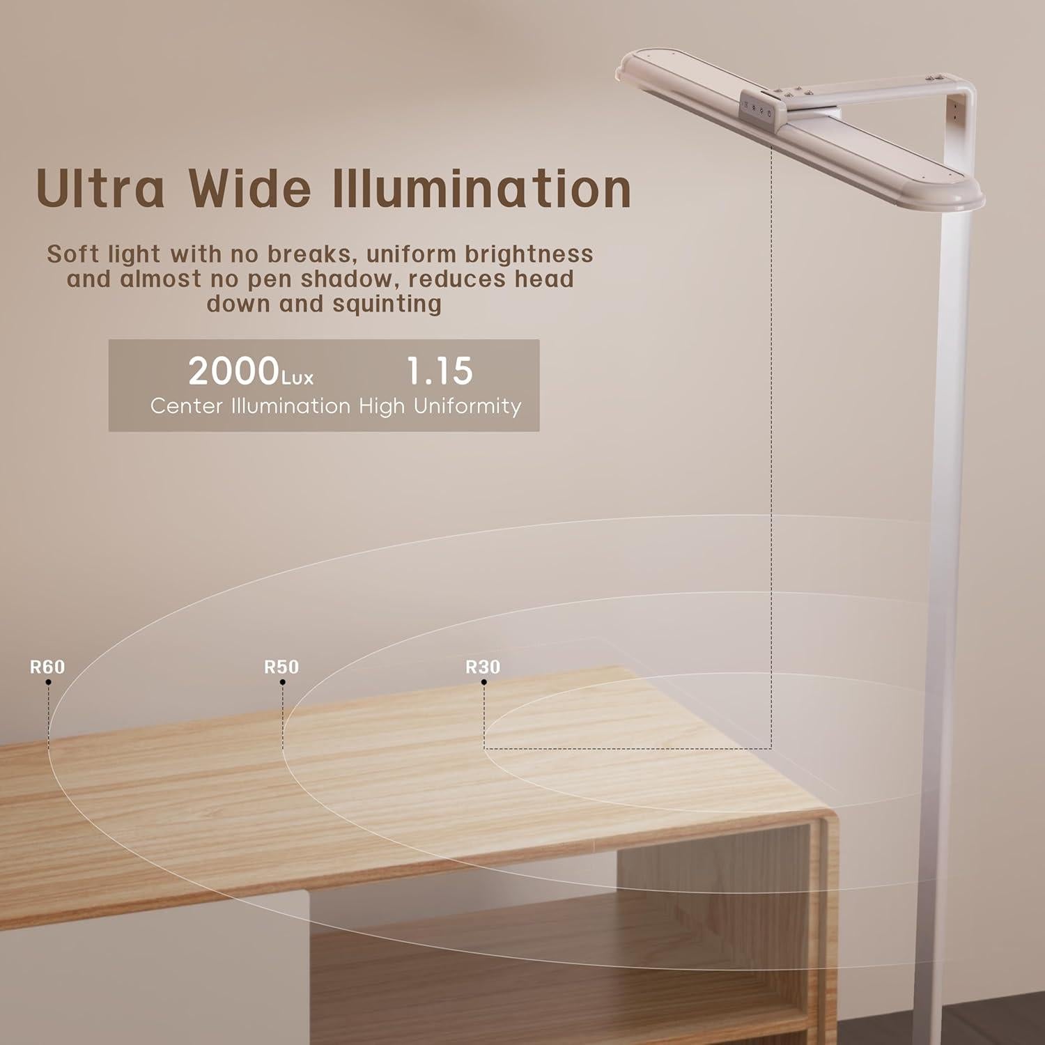 Lámpara de Escritorio LED AKRRYR 24W Regulable 5 Colores