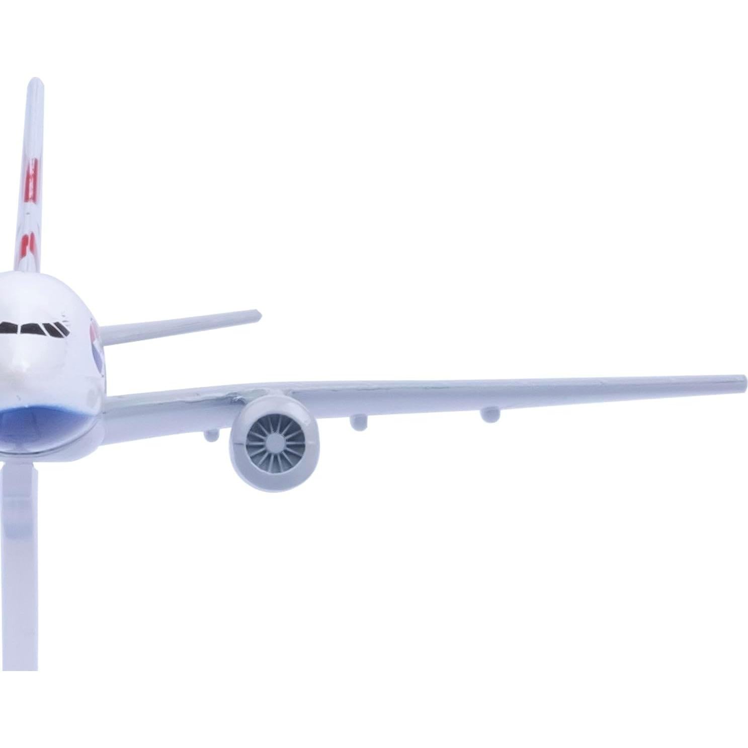 Modelo de avión Bswath B777 de metal 16 cm para colección
