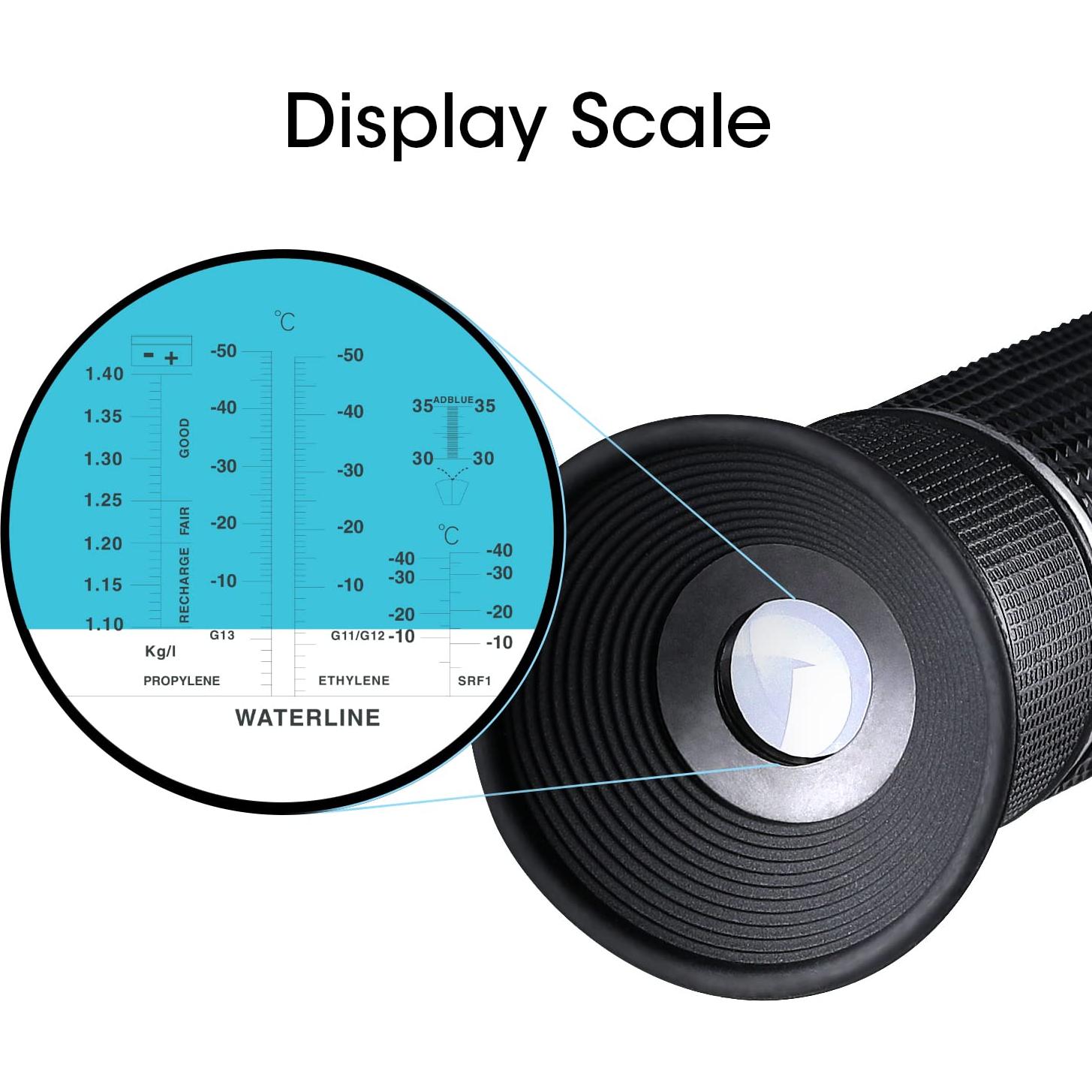Refractómetro Anticongelante 4 en 1 XinJiaYi -60°C a 32°C
