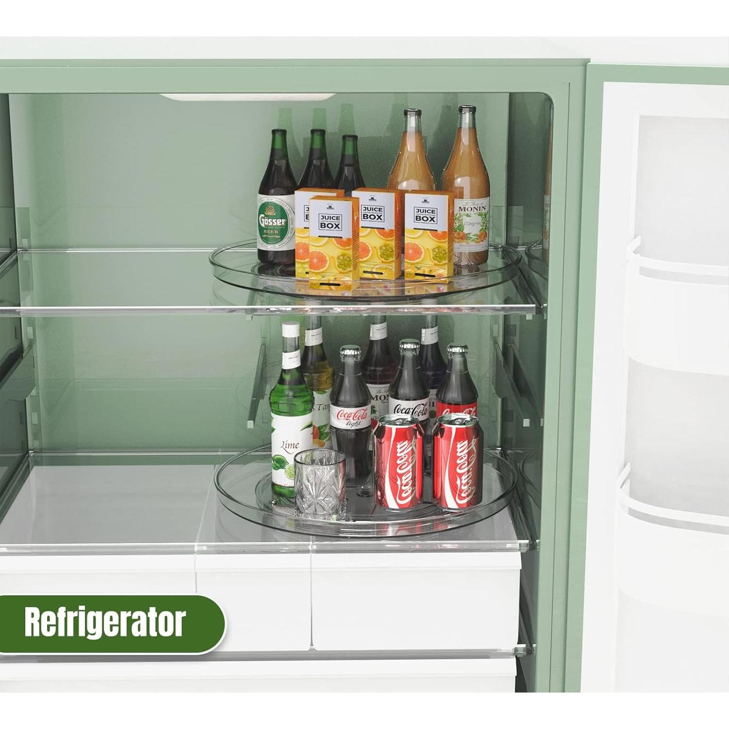 Organizador giratorio URALFA 10.6" (26.9 cm) plástico transparente