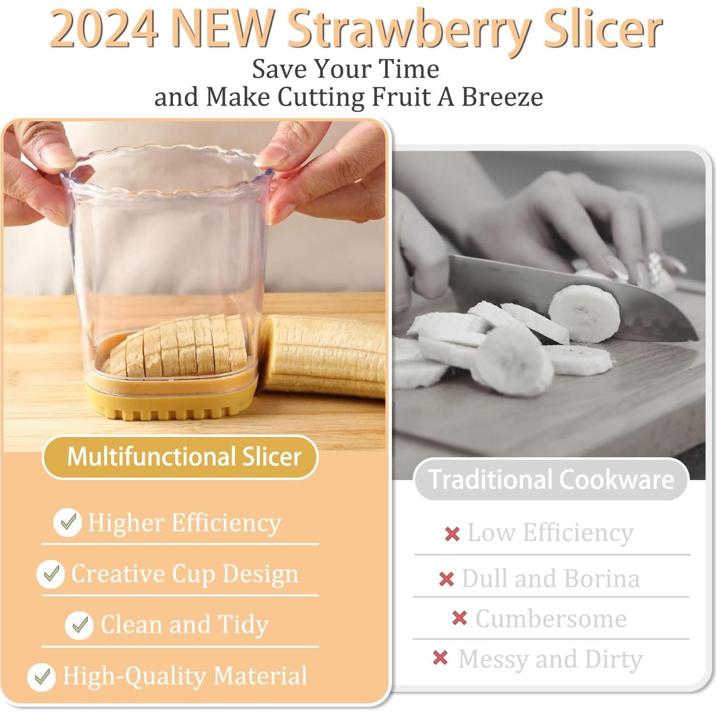 Cortador de Frutas Mdscve 2024 Acero Inoxidable Desmontable