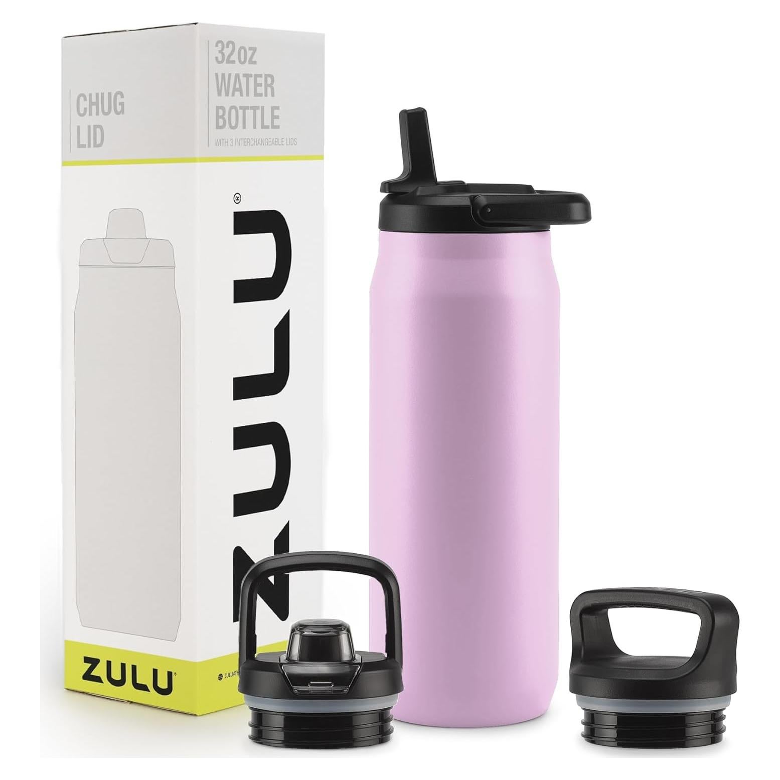 Botella de Agua ZULU Core 32oz Acero Inoxidable Rosa