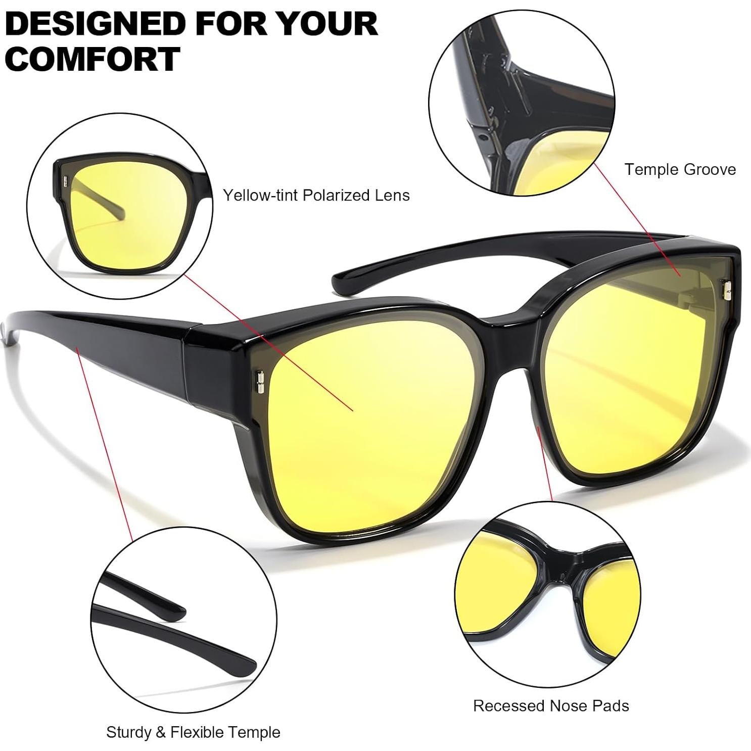 Gafas de Visión Nocturna Trysee C03 Polarizadas Anti Deslumbrantes