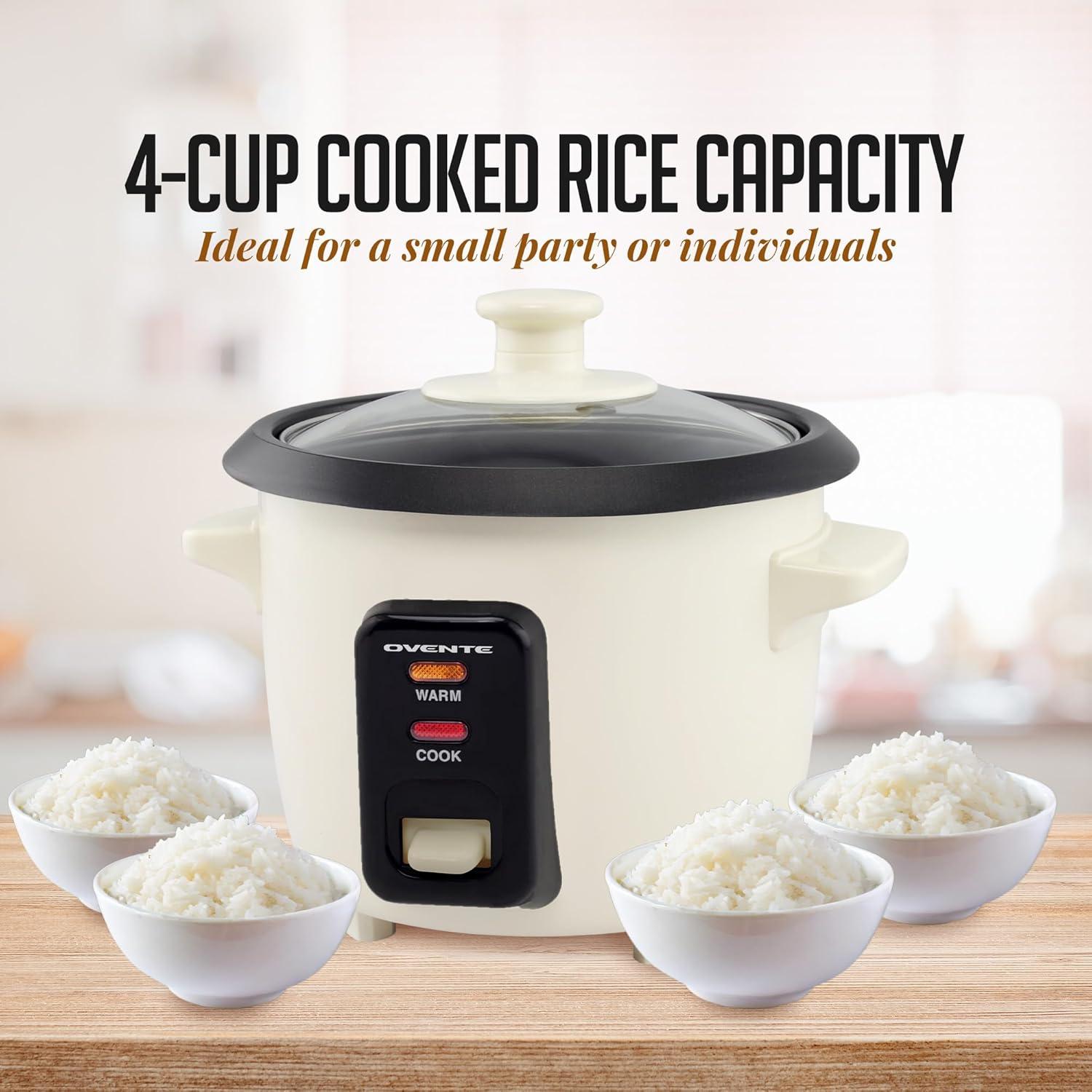 Olla Arrocera Eléctrica OVENTE RC04C 4 Tazas Antiadherente