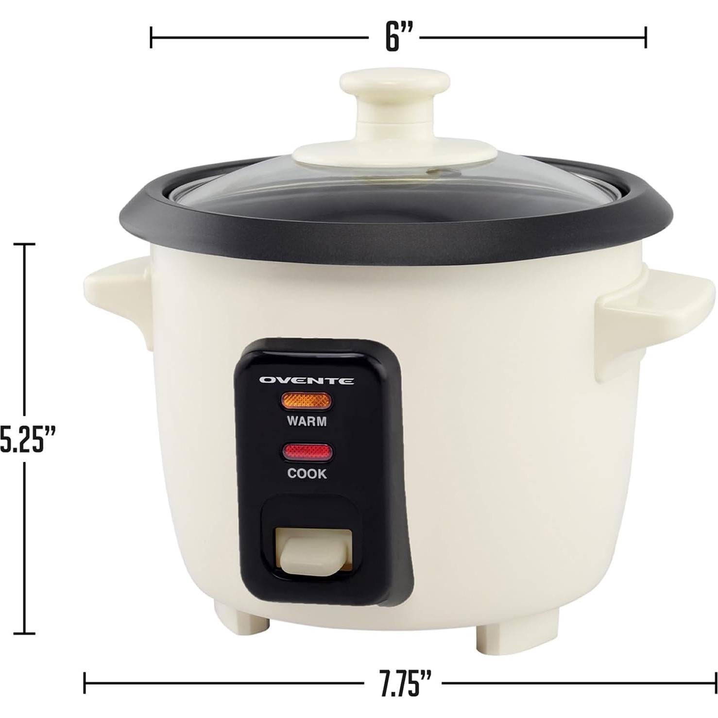 Olla Arrocera Eléctrica OVENTE RC04C 4 Tazas Antiadherente