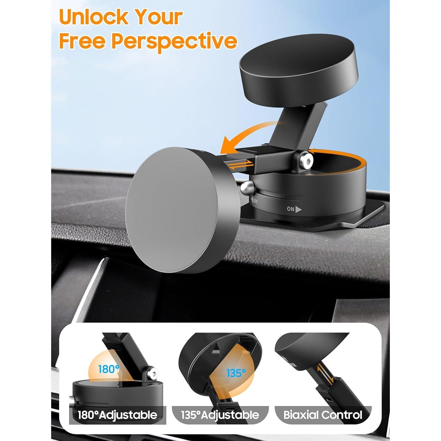 Soporte Magnético para Teléfonos ALTERIFE A1 - Rotación 360°