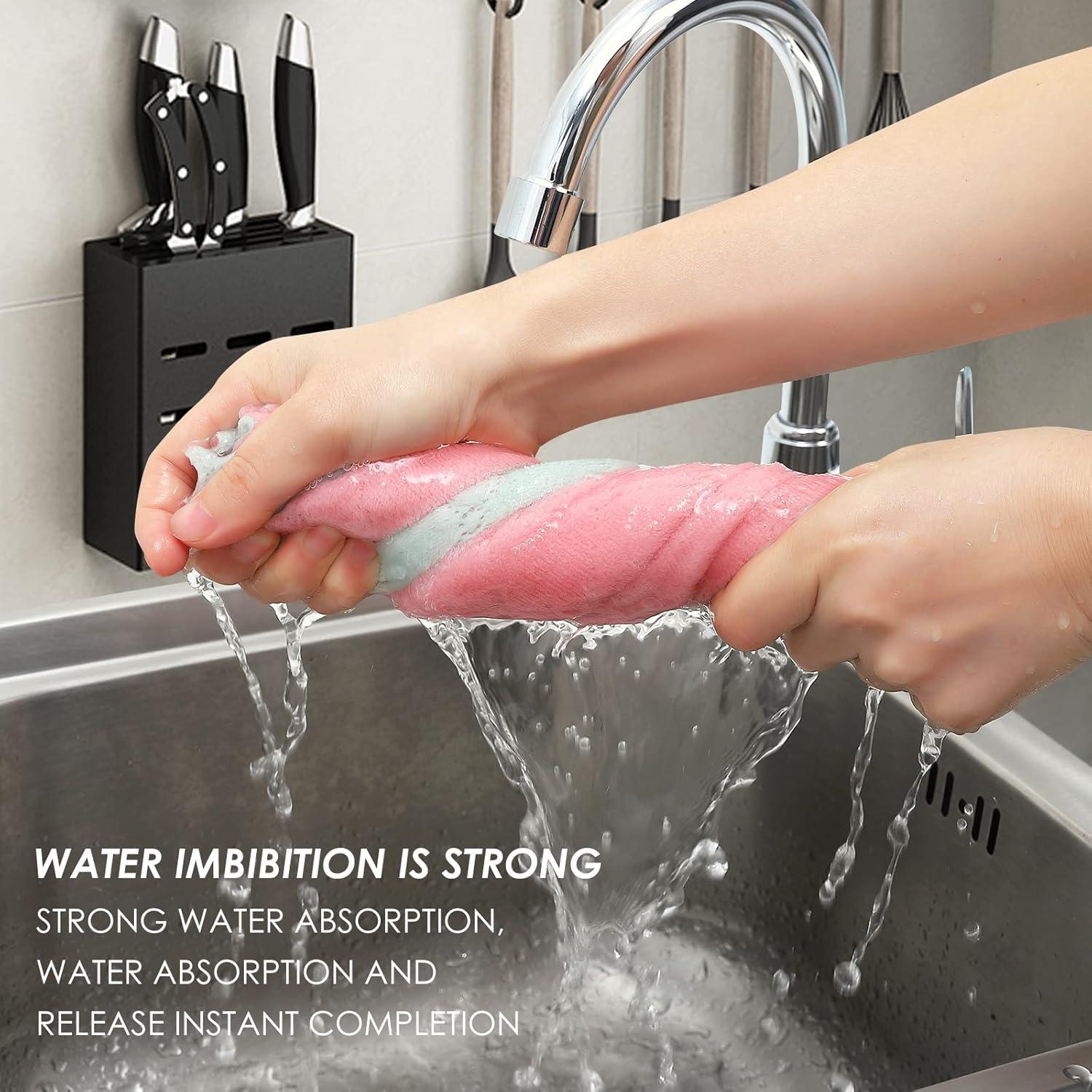 Paquete de 11 Paños de Cocina Rachan Verde-Gris 25.4x15.2cm