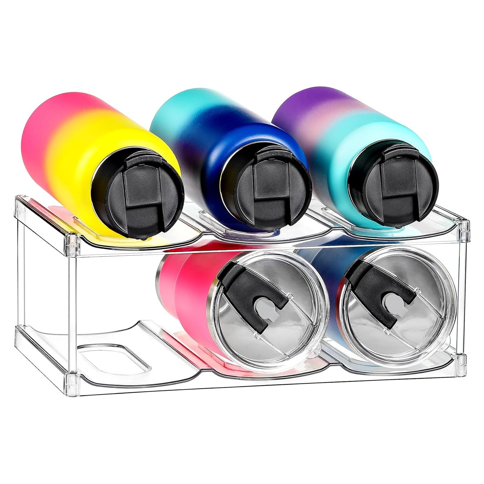 Organizador de Botellas Apilable LANDNEOO - 2 Niveles, 6 Botellas