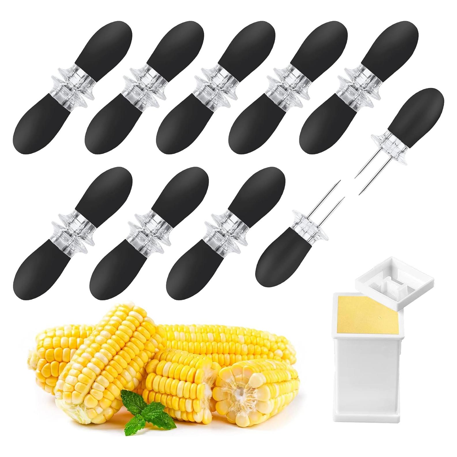 Juego de Sujetadores de Maíz AUGSUN 18 Piezas Acero Inoxidable