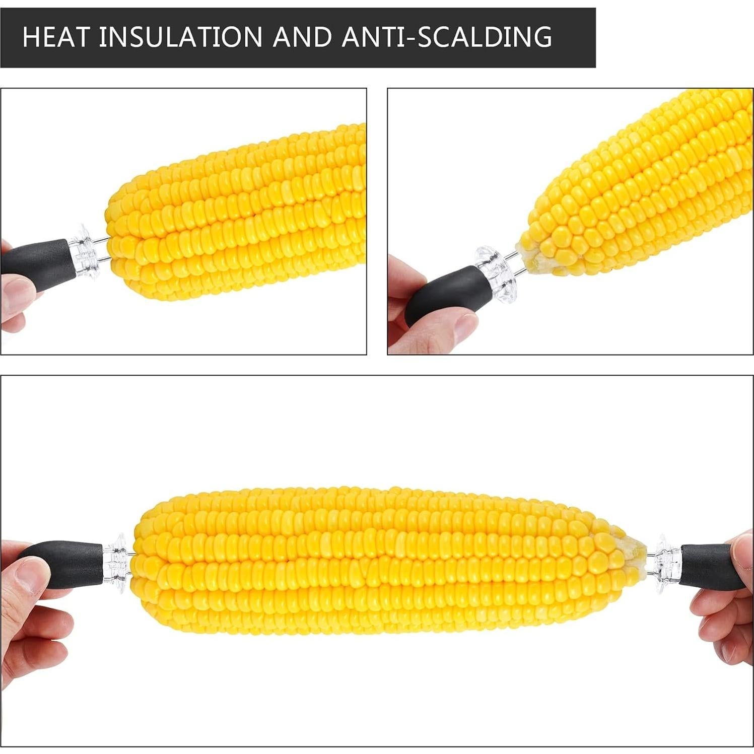 Juego de Sujetadores de Maíz AUGSUN 18 Piezas Acero Inoxidable
