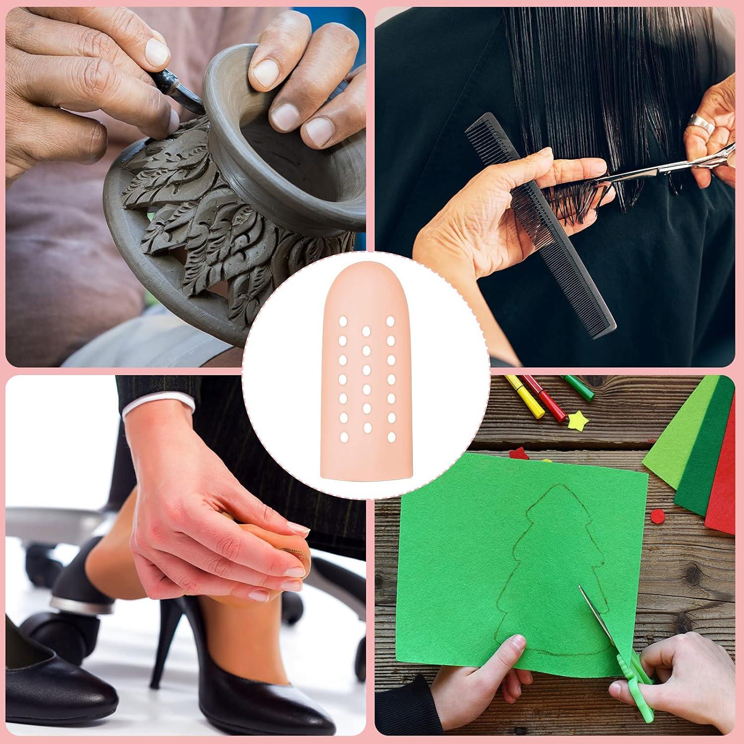 20 Protectores de Dedos de Silicona Nuanchu - Transpirables y Ajustables