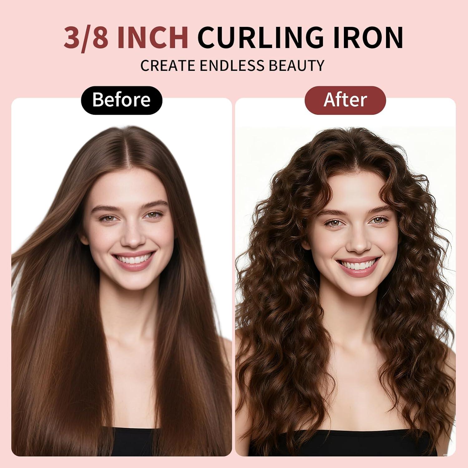 Rizador de cabello HCAH 9 mm 3/8" cerámica 5 temperaturas