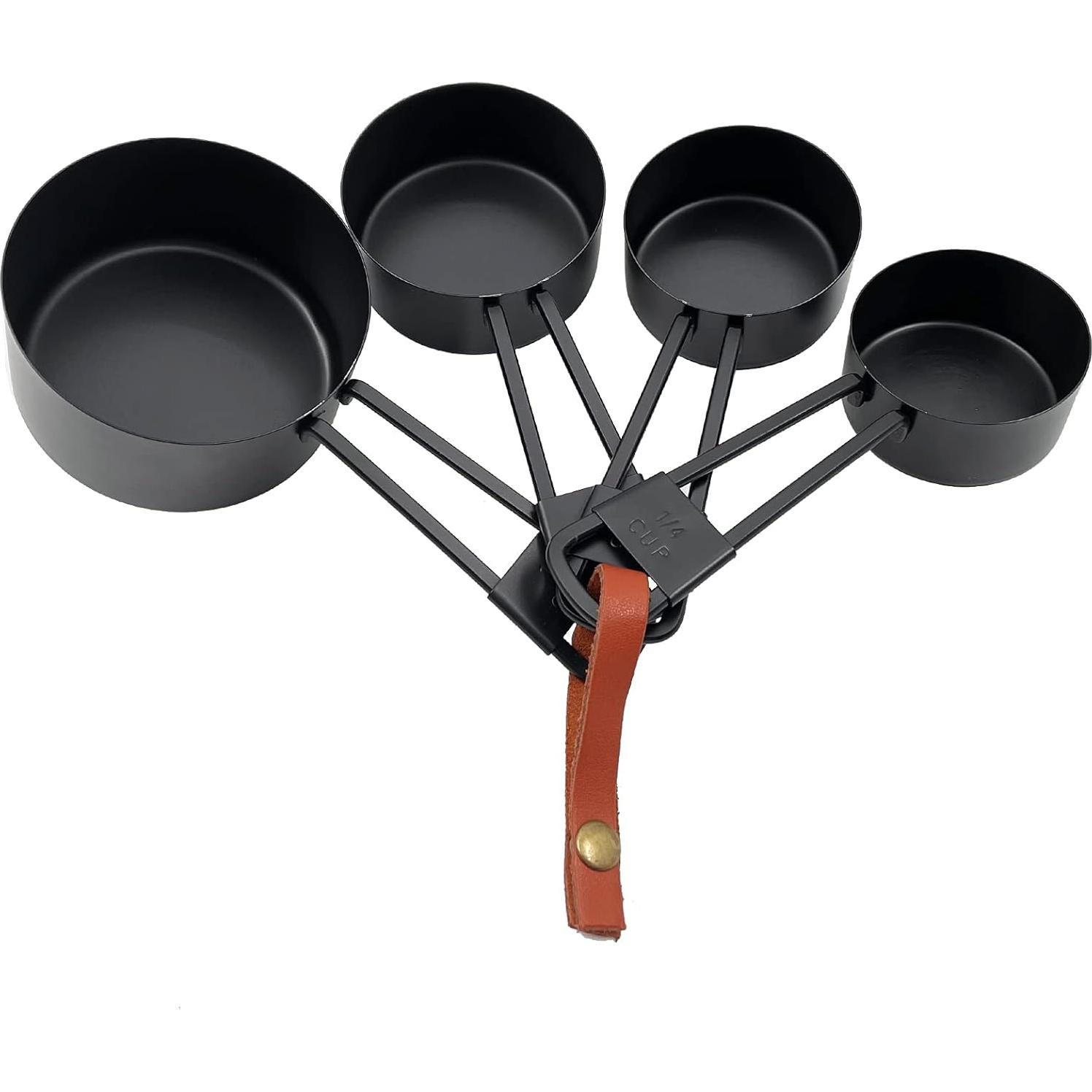 Juego de 9 Tazas y Cucharas Medidoras Acero Inoxidable LYFJXX