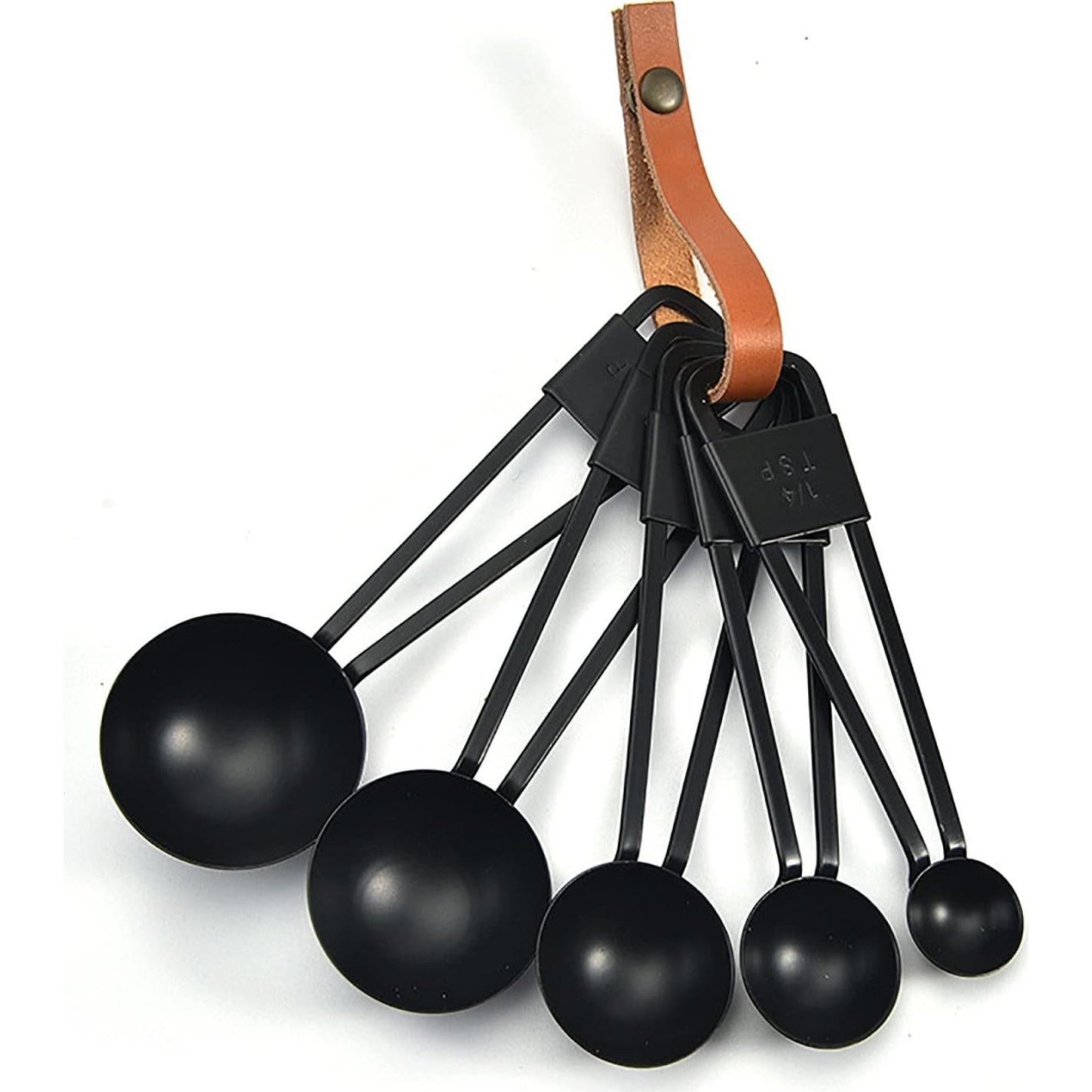 Juego de 9 Tazas y Cucharas Medidoras Acero Inoxidable LYFJXX