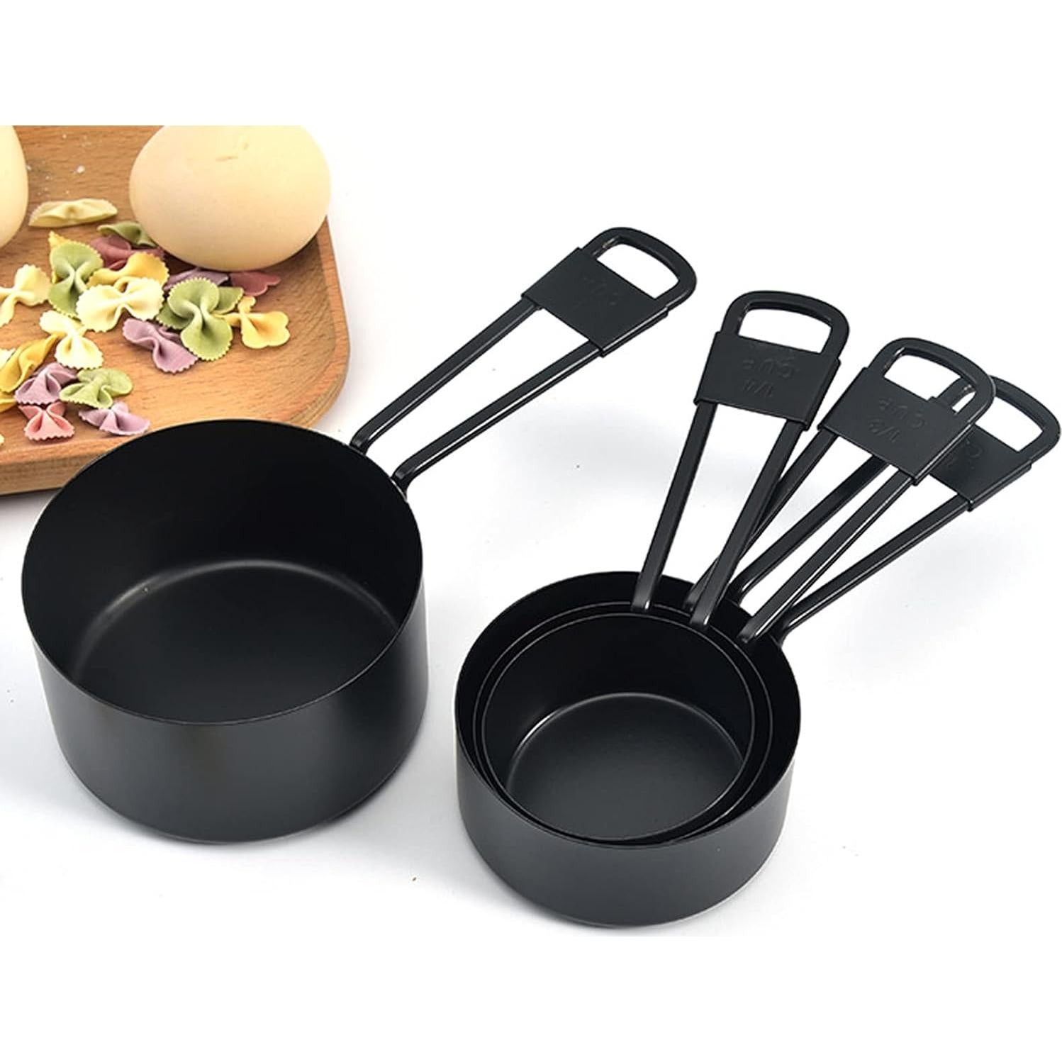 Juego de 9 Tazas y Cucharas Medidoras Acero Inoxidable LYFJXX