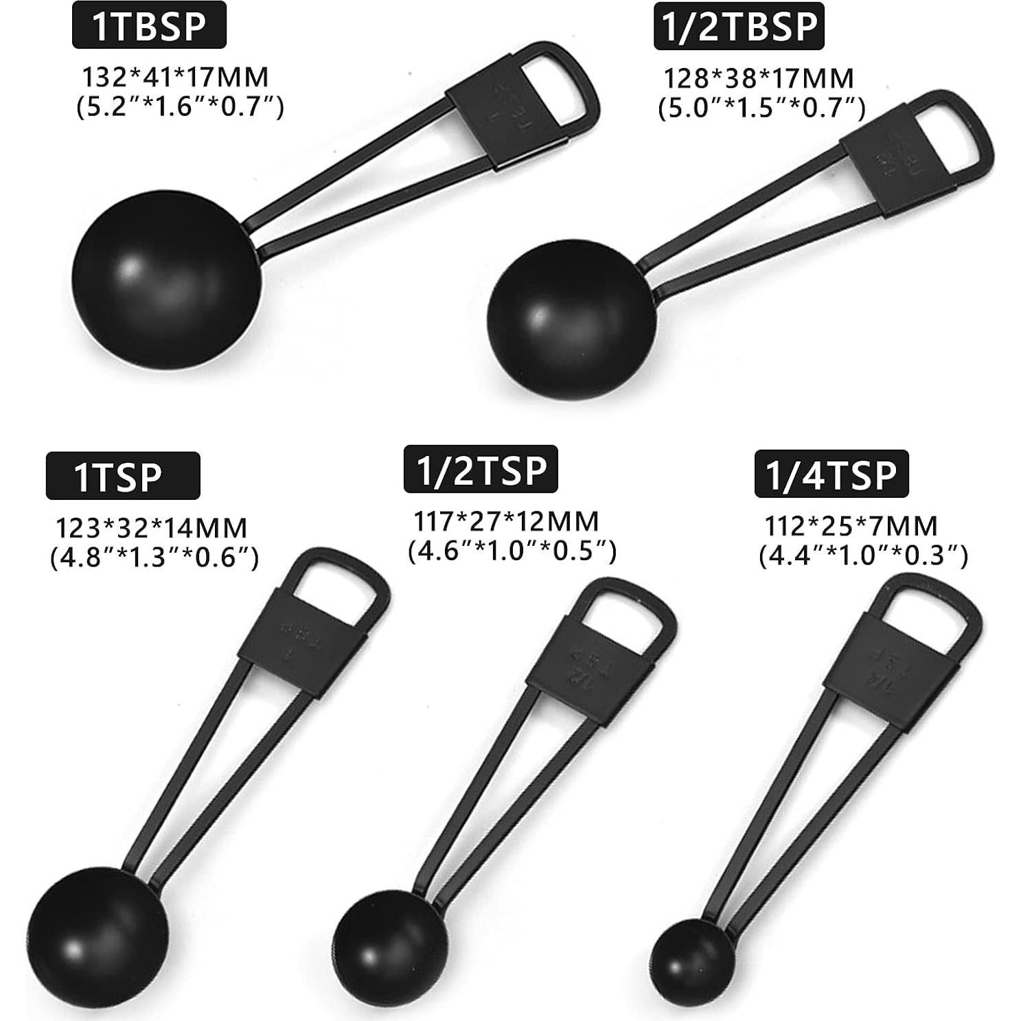 Juego de 9 Tazas y Cucharas Medidoras Acero Inoxidable LYFJXX