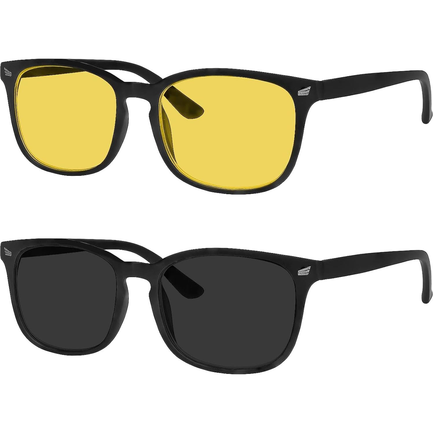 Gafas de Conducción Nocturna Yogo Vision - 2 Pares Antirreflejo