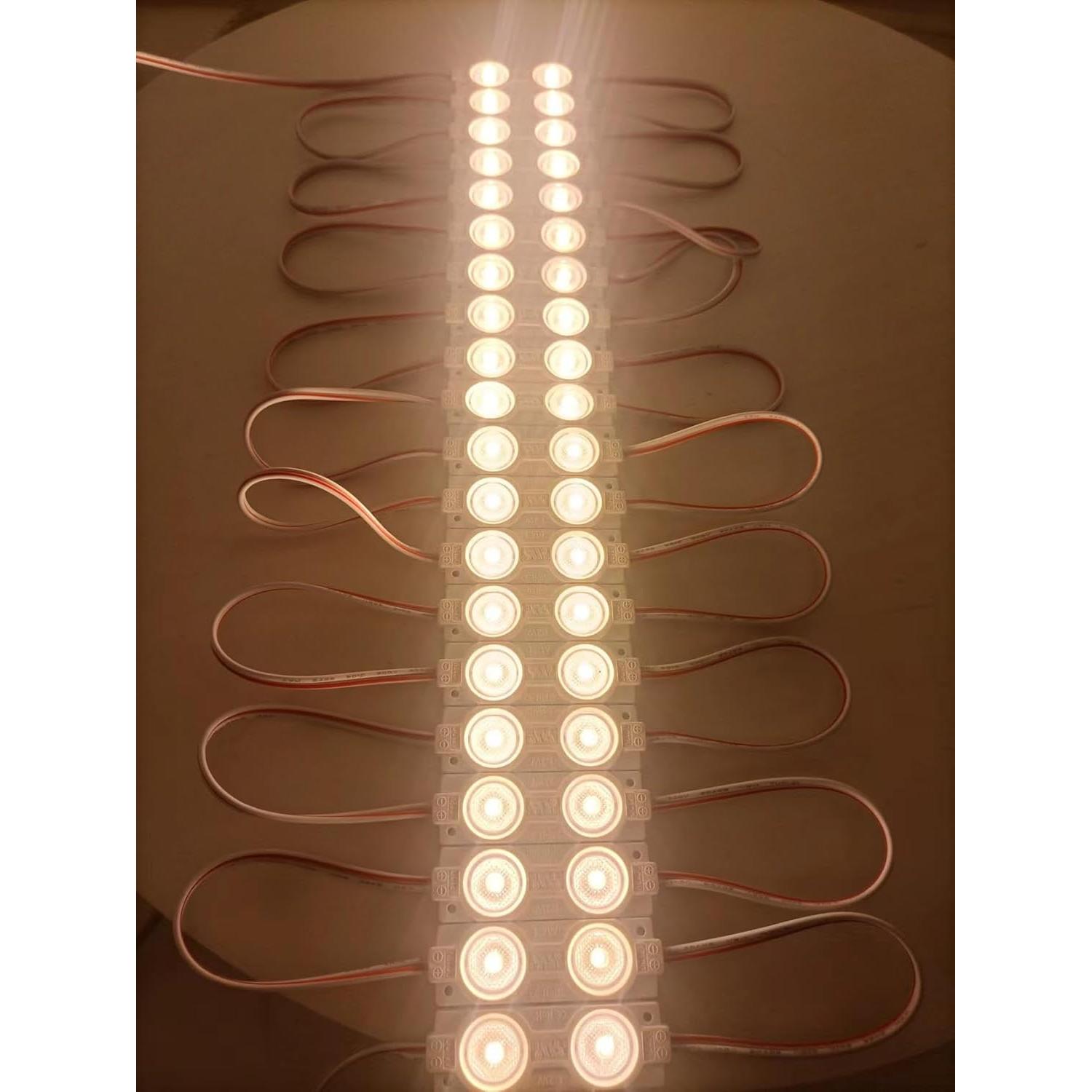 Módulos LED Blanco Cálido 3000K QC-MZ502 1.2W Impermeables