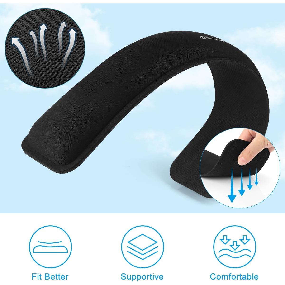 Almohadilla Ergonómica para Muñeca de Teclado ELZO Negra