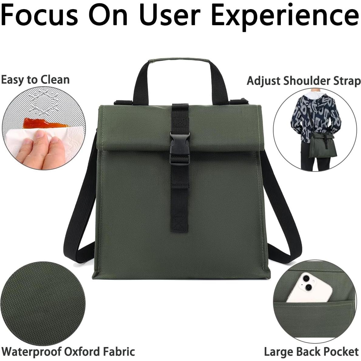 Bolsa de Almuerzo Aislada GYEUKHAM Verde Militar 3960ml