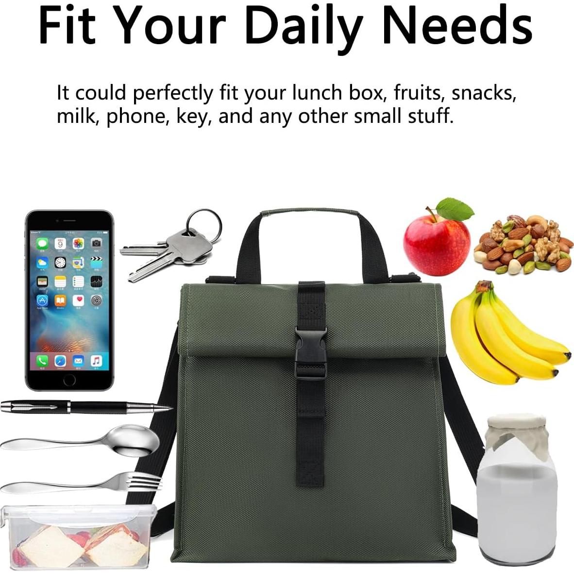 Bolsa de Almuerzo Aislada GYEUKHAM Verde Militar 3960ml