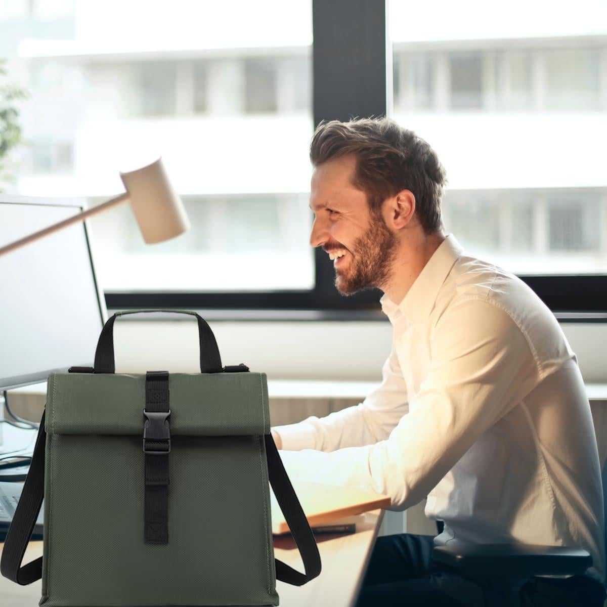 Bolsa de Almuerzo Aislada GYEUKHAM Verde Militar 3960ml