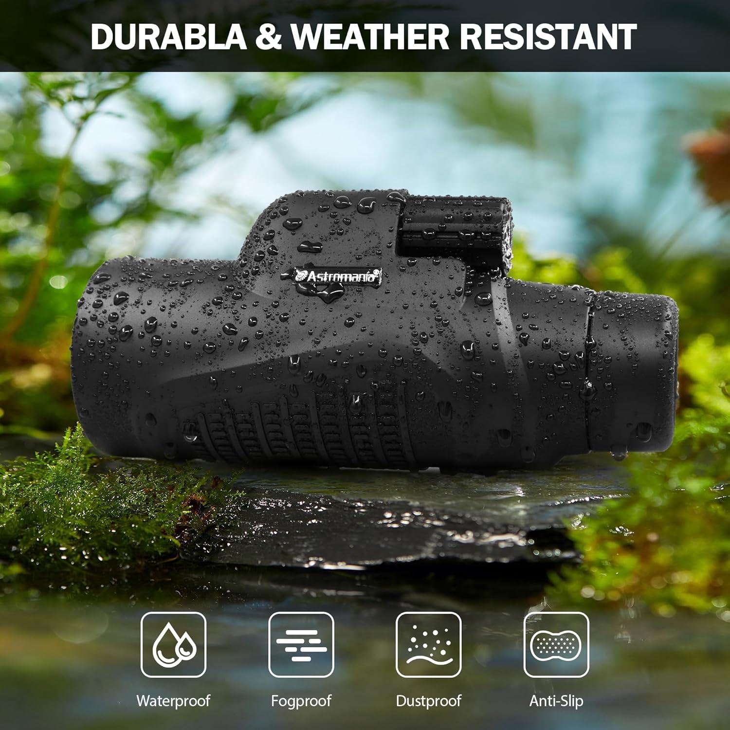 Telescopio Monocular Astromania 12x50 HD Impermeable