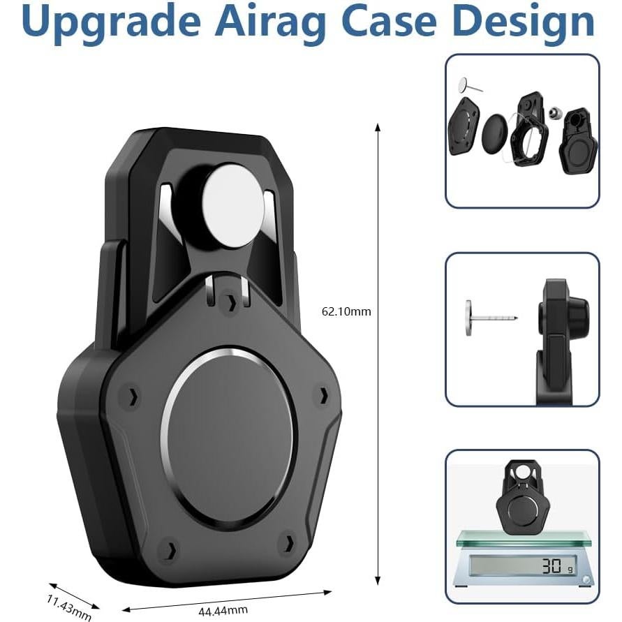 Soporte para AirTag Ipuplar - Paquete de 2, Impermeable y Seguro