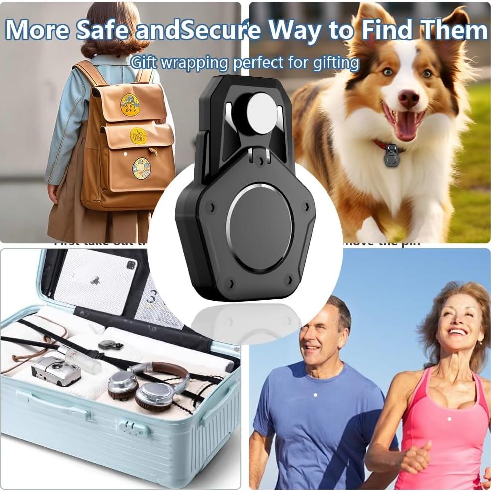 Soporte para AirTag Ipuplar - Paquete de 2, Impermeable y Seguro