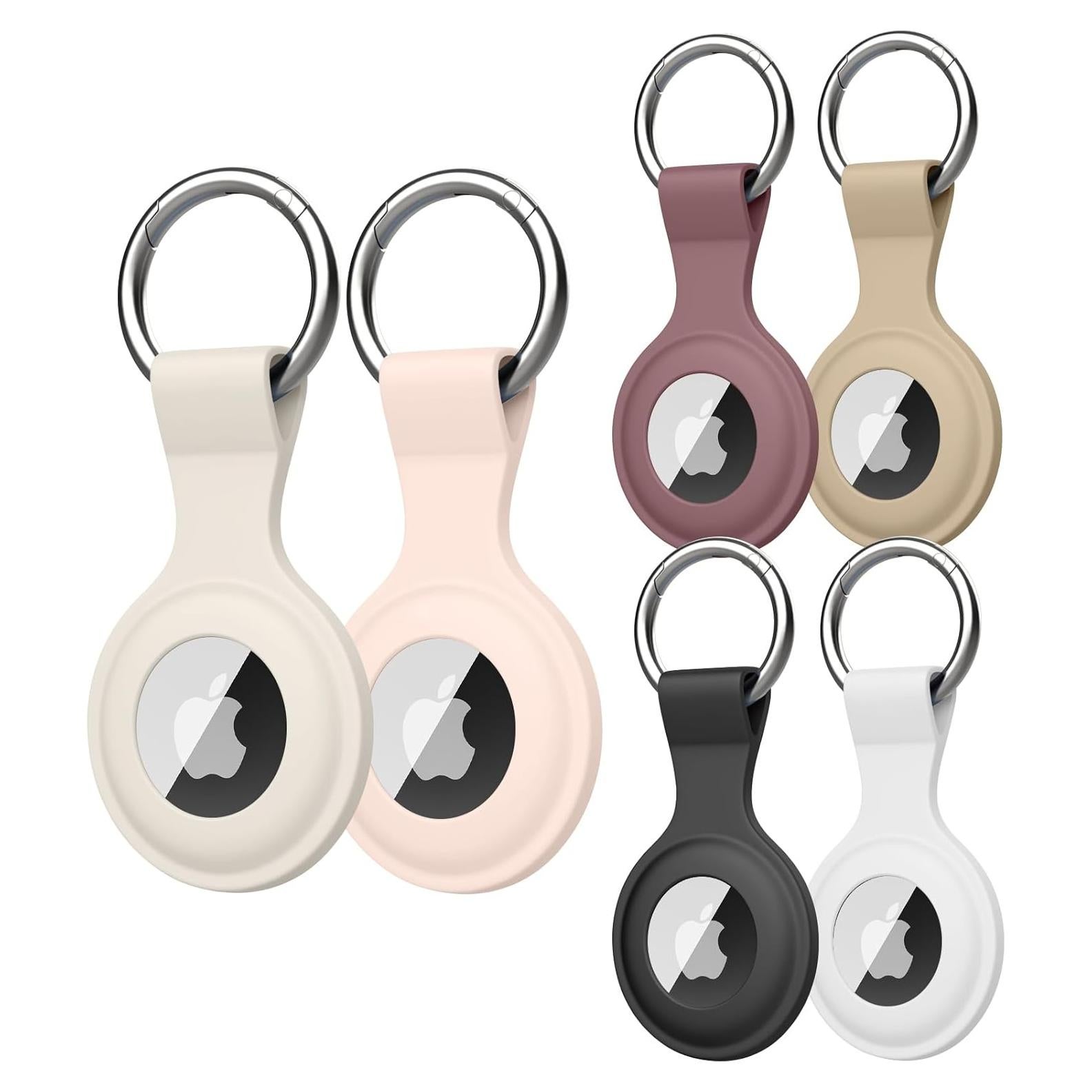 6 Fundas Llavero Silicona para AirTag Mugust - Colores Variados