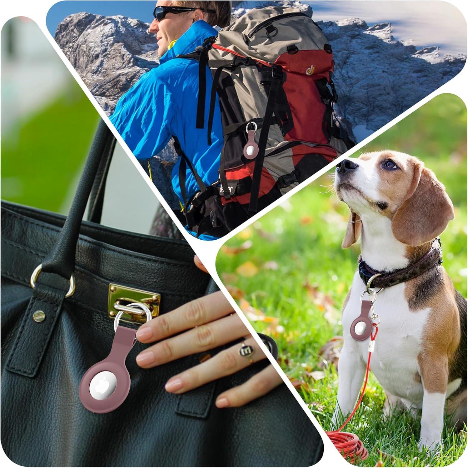 6 Fundas Llavero Silicona para AirTag Mugust - Colores Variados