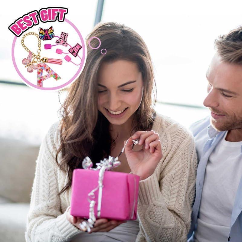 Juego de Accesorios 8 Piezas ZYBIDEAL para Taza Stanley Rosa