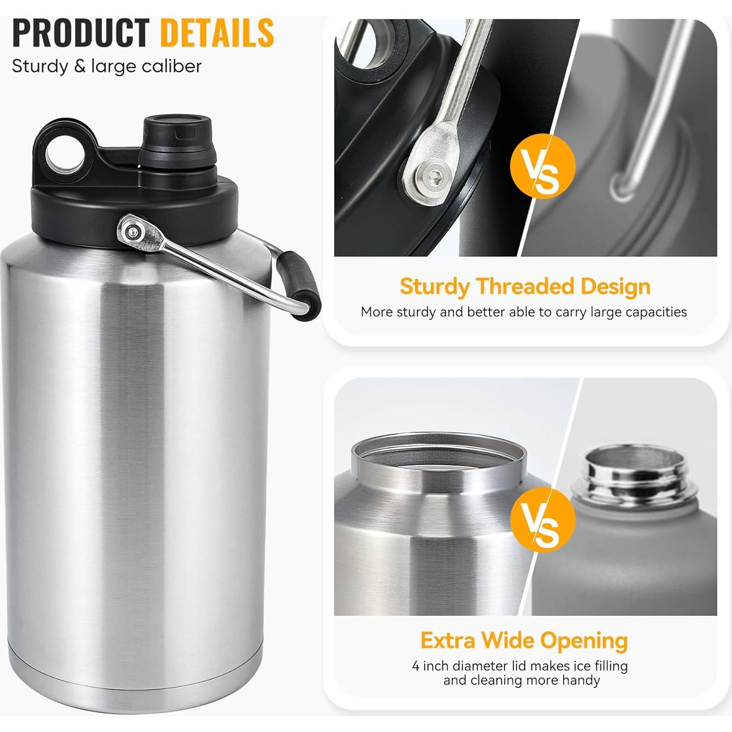 Jarra Aislada Kerilyn 3.79L Acero Inoxidable Doble Pared