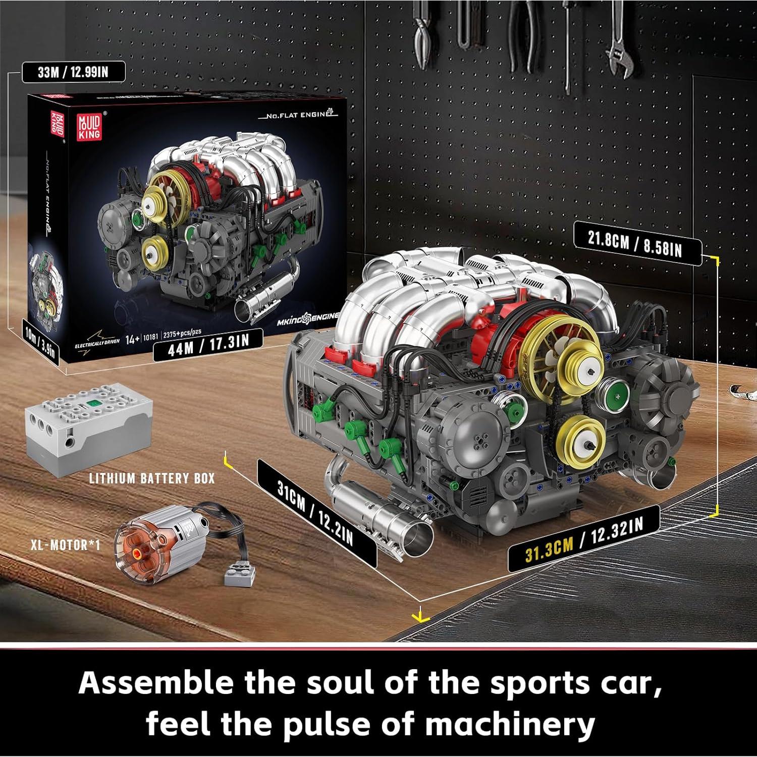 Mould King Kit Motor Flat-Six 2375 Piezas para Construcción