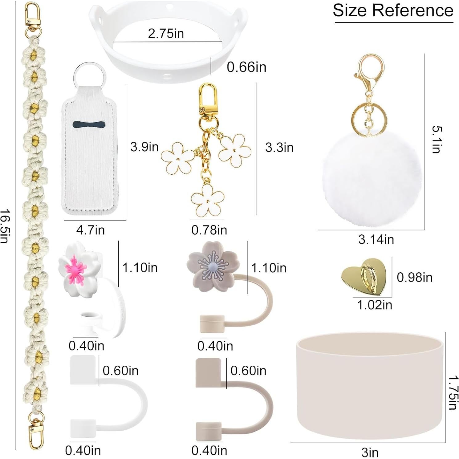 Accesorios para Vaso Stanley 30/40 oz Velaco 11 PCS Blanco