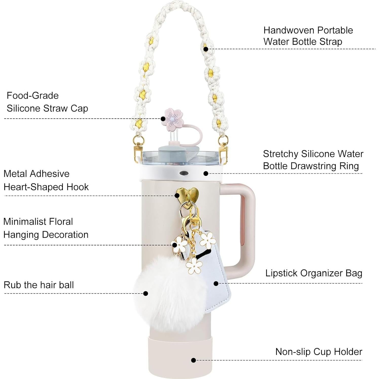 Accesorios para Vaso Stanley 30/40 oz Velaco 11 PCS Blanco