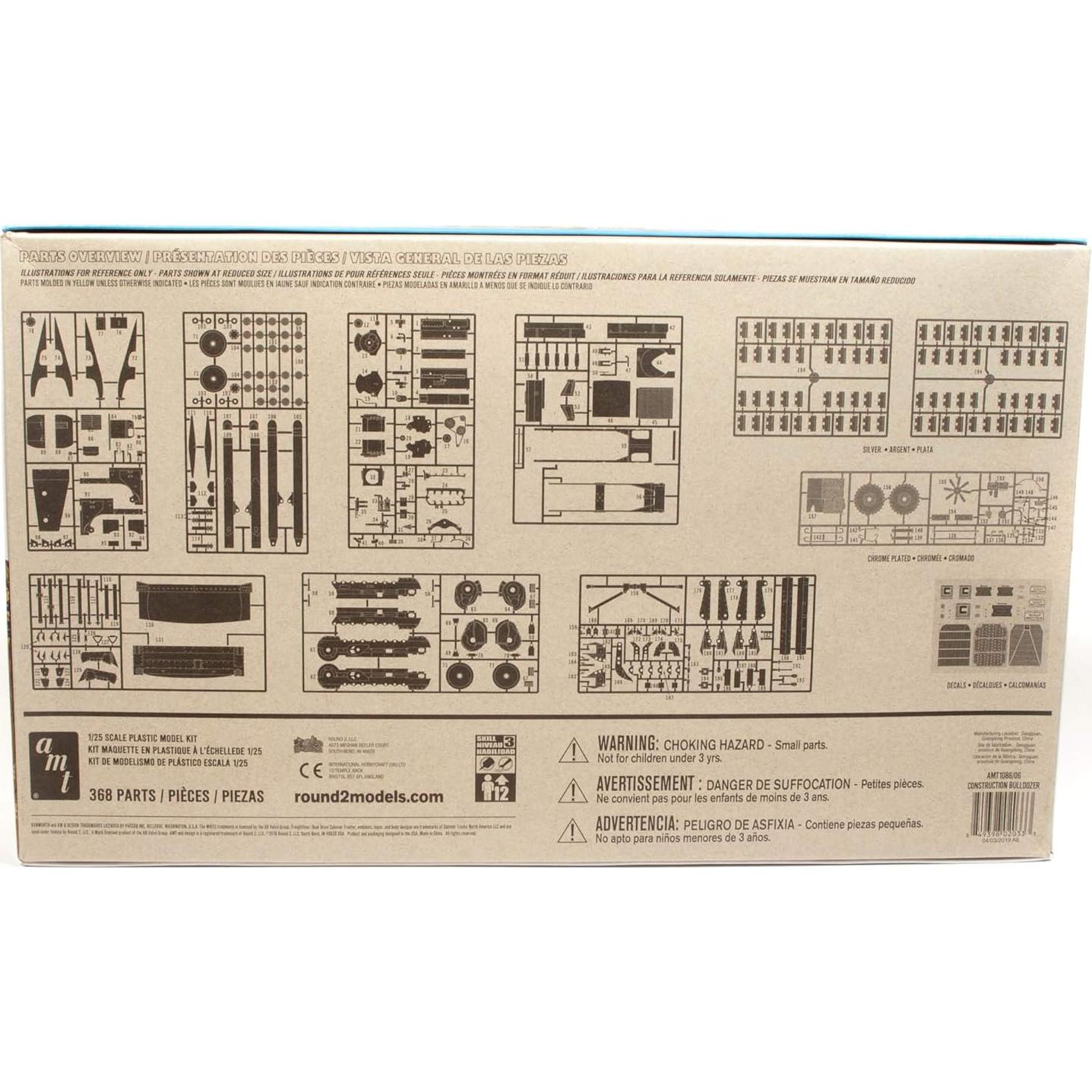 Kit de modelo Bulldozer AMT 1:25 para construcción