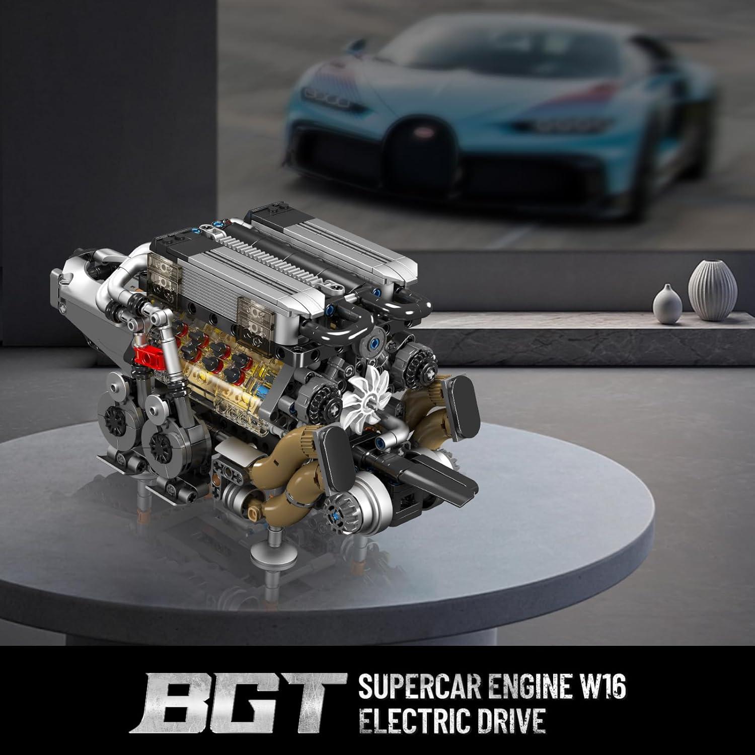 Mould King Motor V8 W16 952 Piezas Juguete STEM