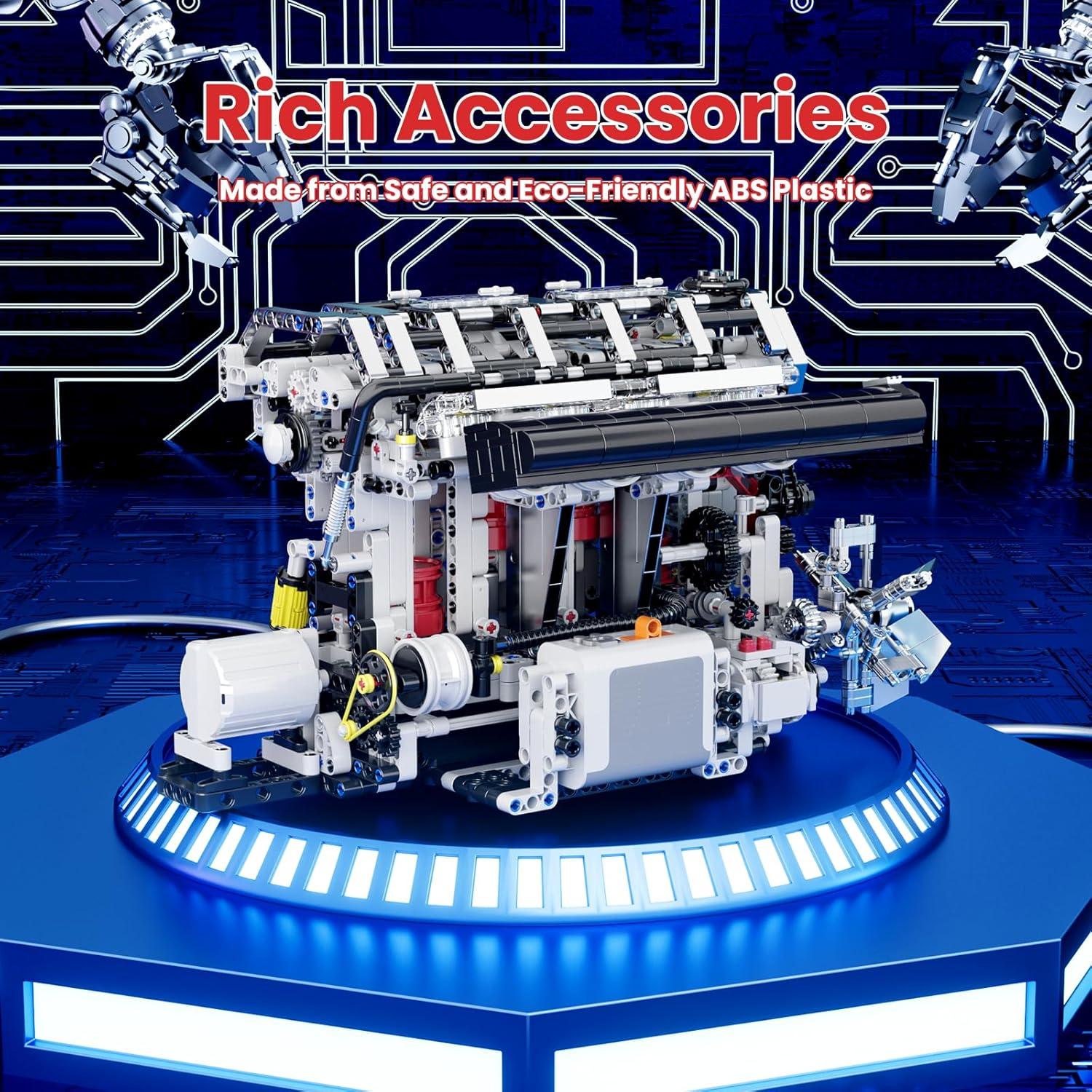 Mould King Motor L4 1787 Piezas Kit de Construcción STEM