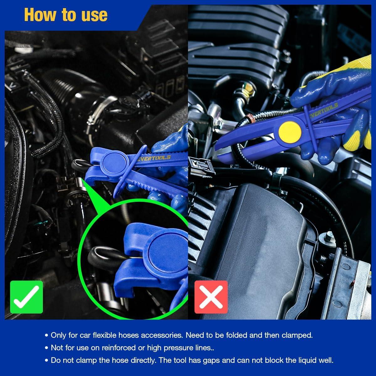 Juego de Pinzas de Abrazadera de Manguera 6 Piezas Evertools