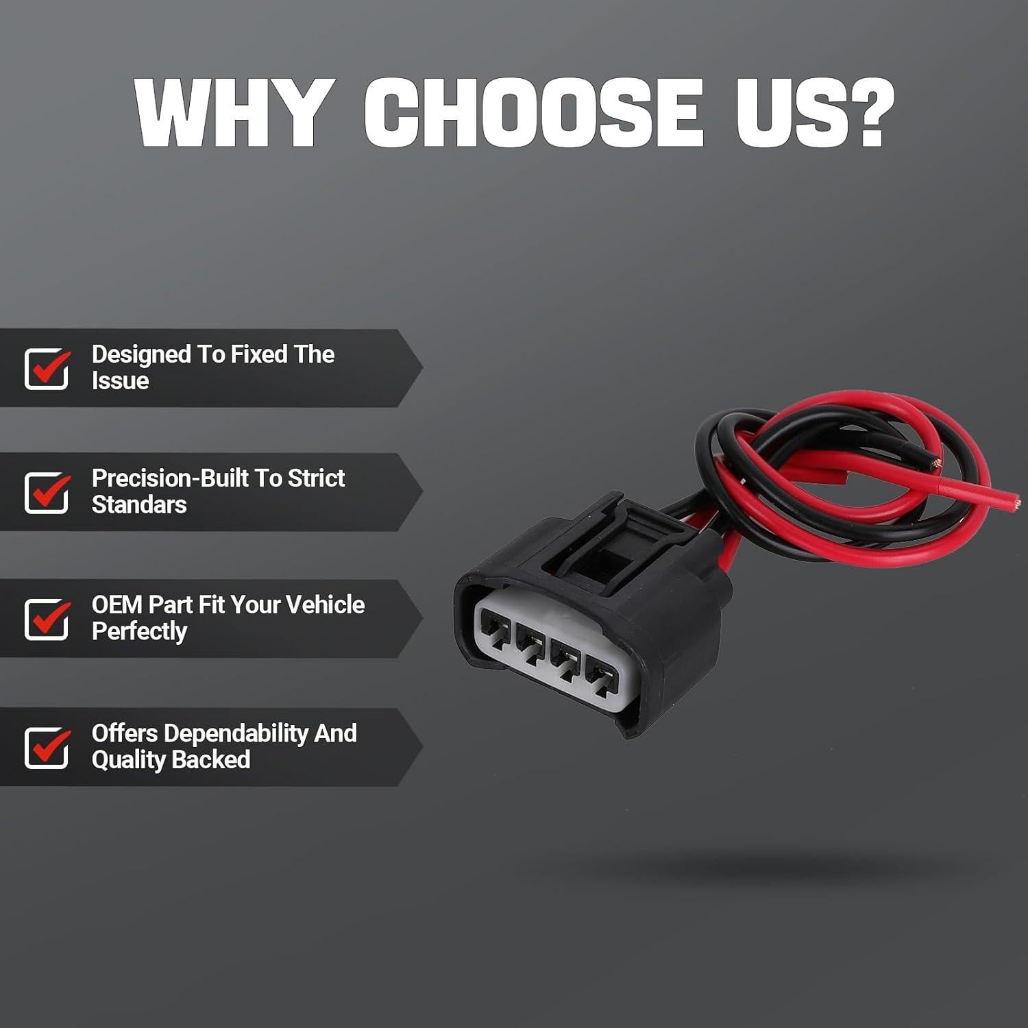 4 Conectores Hembra Bobina de Encendido Yikesai 90980-11885