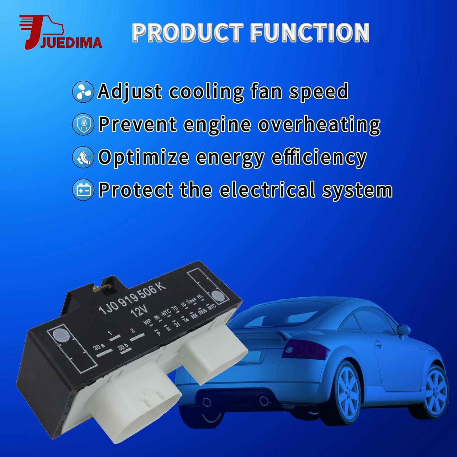 Módulo de Relé Ventilador Enfriamiento JUEDIMA 1J0919506K