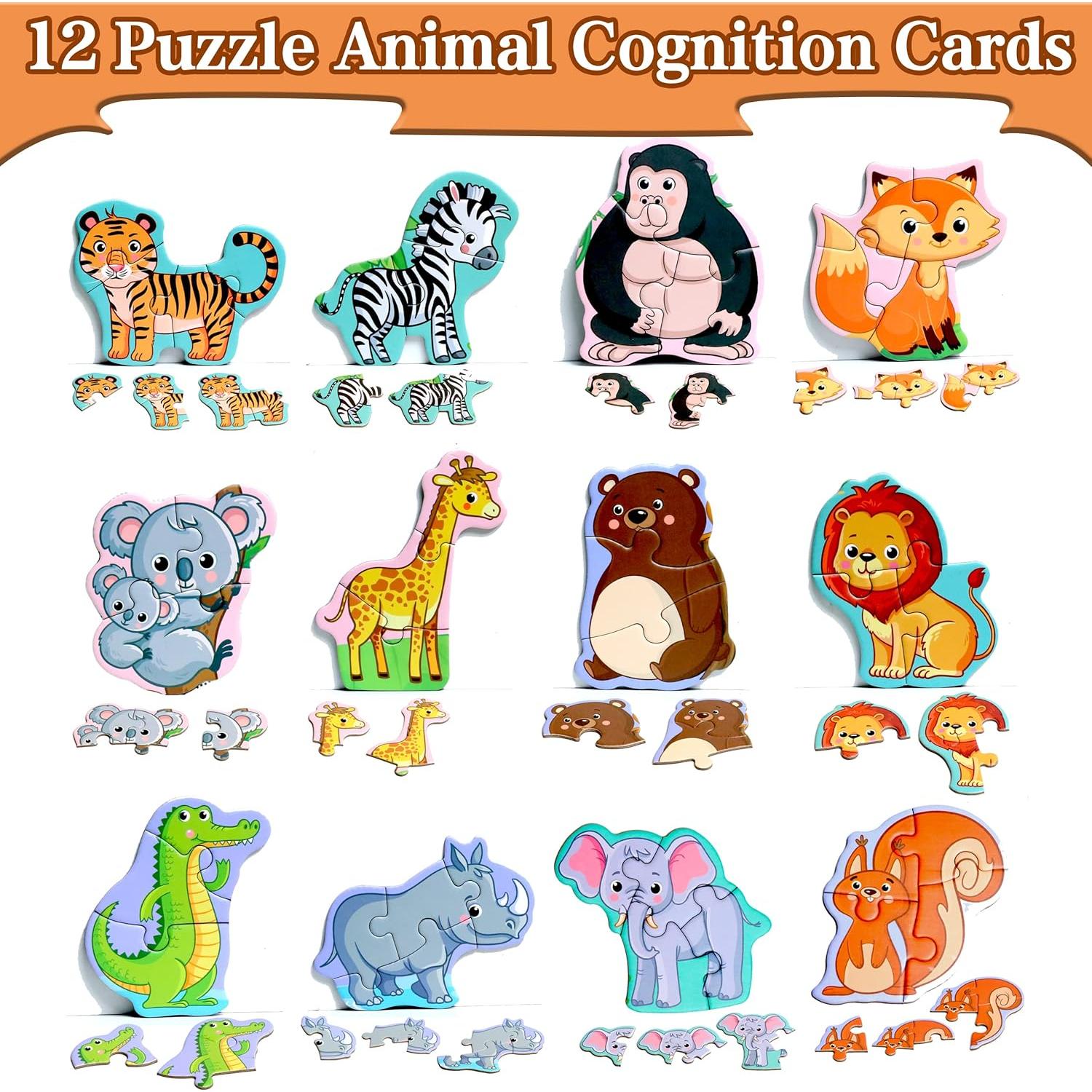 Rompecabezas Magnéticos de Animales para Niños 3 a 5 Años