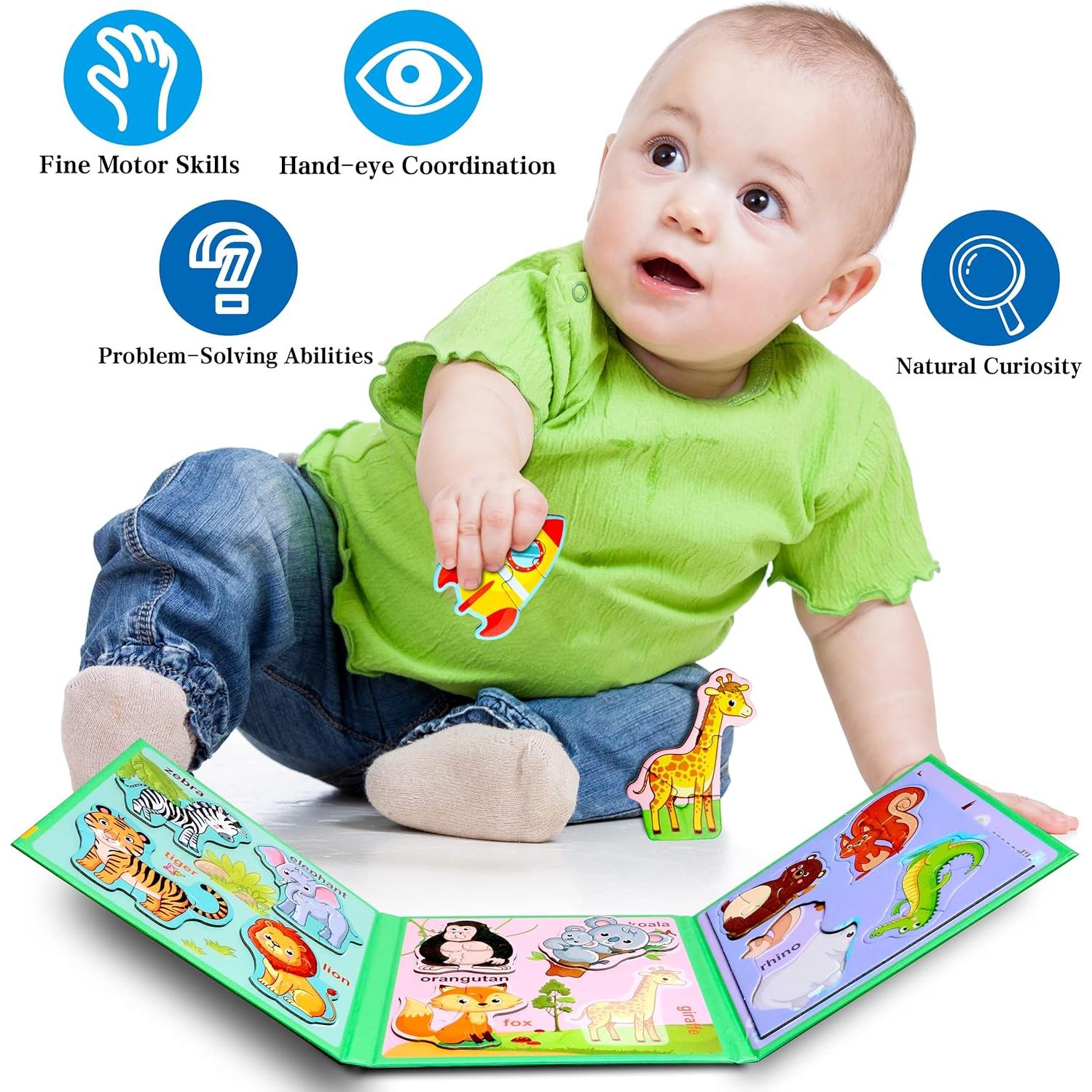 Rompecabezas Magnéticos de Animales para Niños 3 a 5 Años