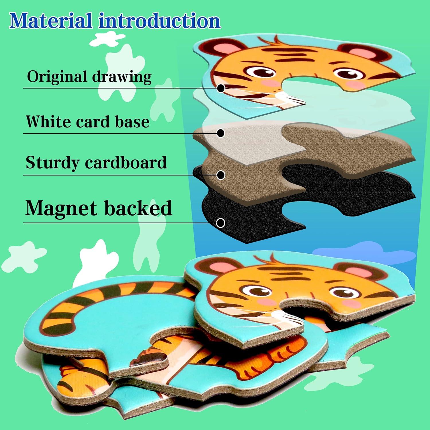 Rompecabezas Magnéticos de Animales para Niños 3 a 5 Años