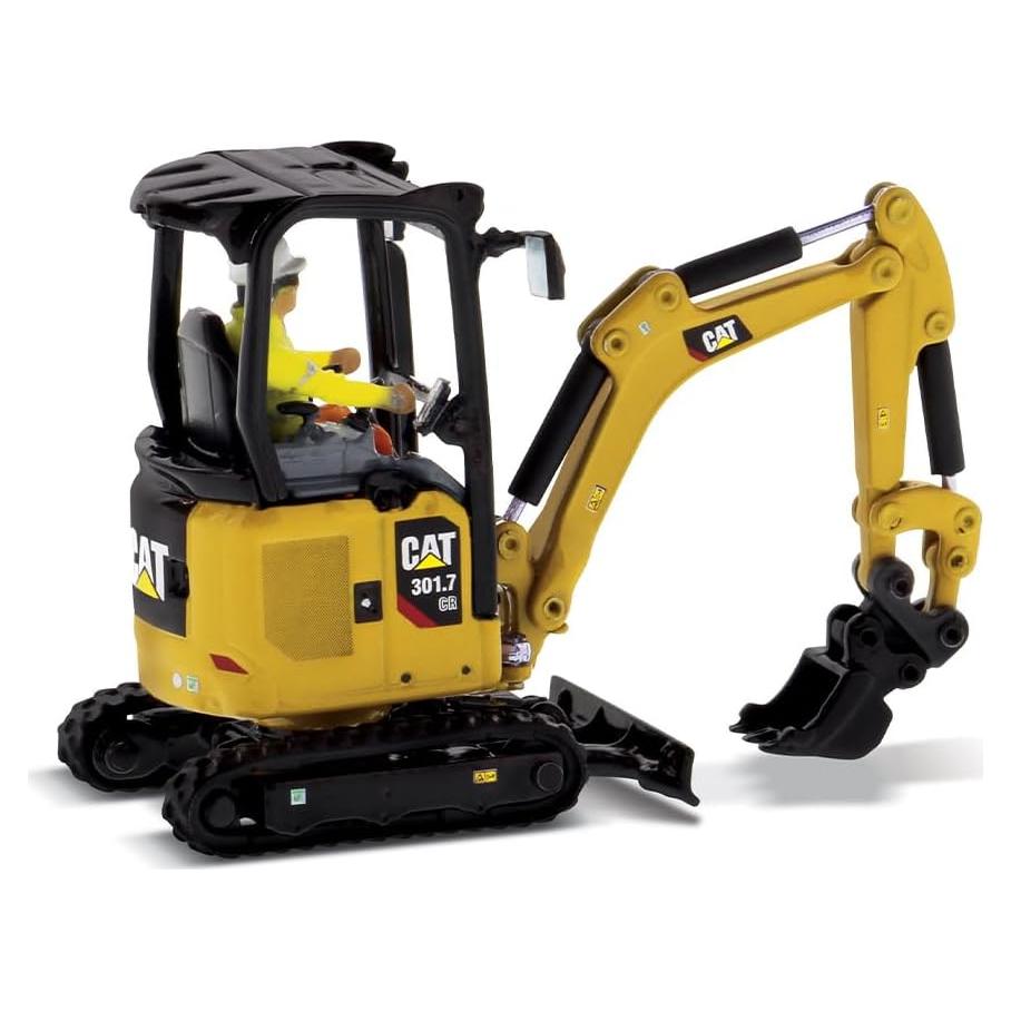 Excavadora Hidráulica Mini Caterpillar 301.7 CR 1:50 Diecast Masters